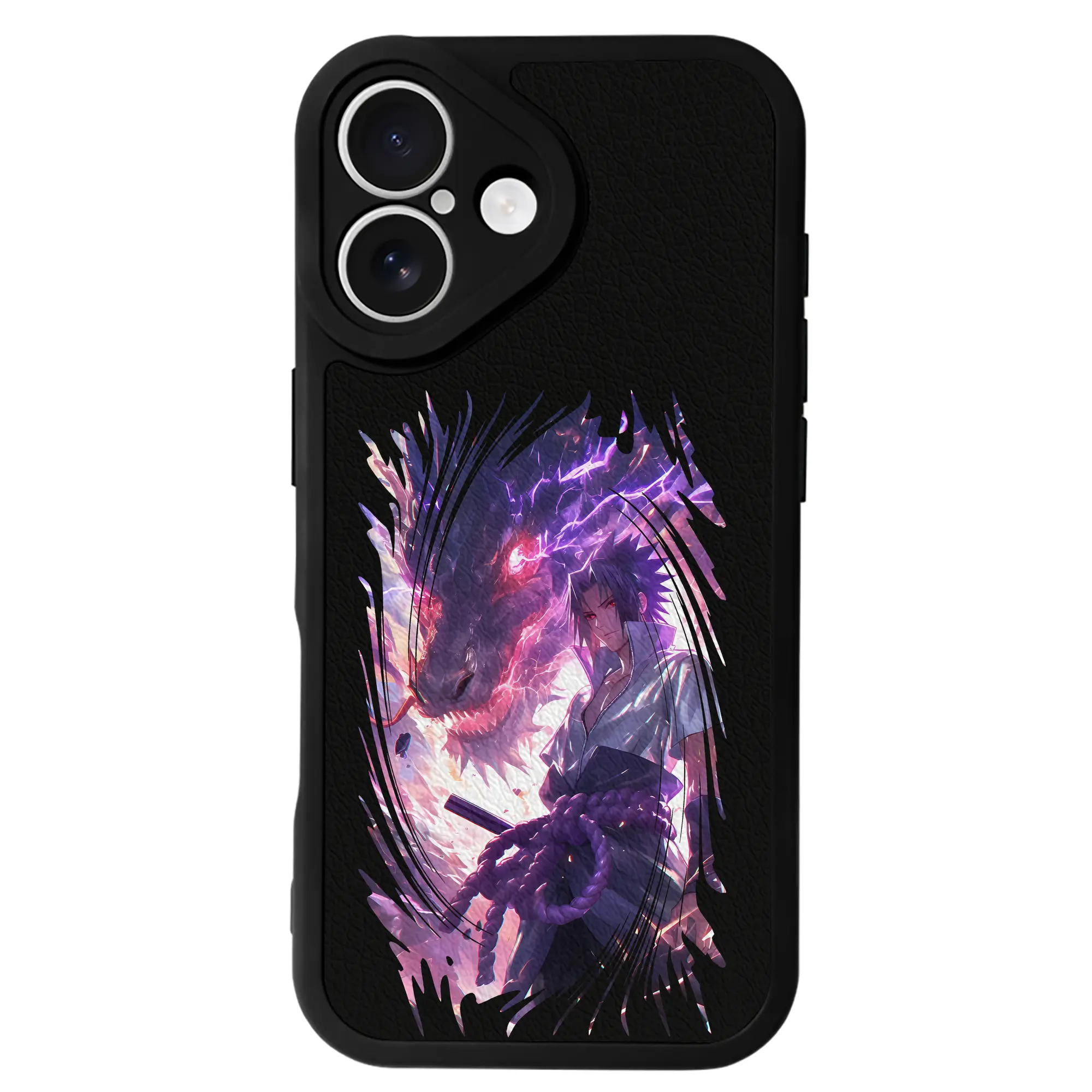 ナルト グッズ うちは サスケ - IPhone 16シリーズ対応 ・ シリコンスマホケース ・ レザー調 ・ 高精度フィット ・ 耐衝撃 ・ ワイヤレス充電対応 ・ 精密カット